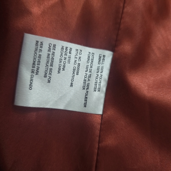 Celebrity Pink Women's Double-Breasted Red Pea Coat - Picture 9 of 16